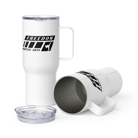 Freedom Martial Arts Travel mug with a handle