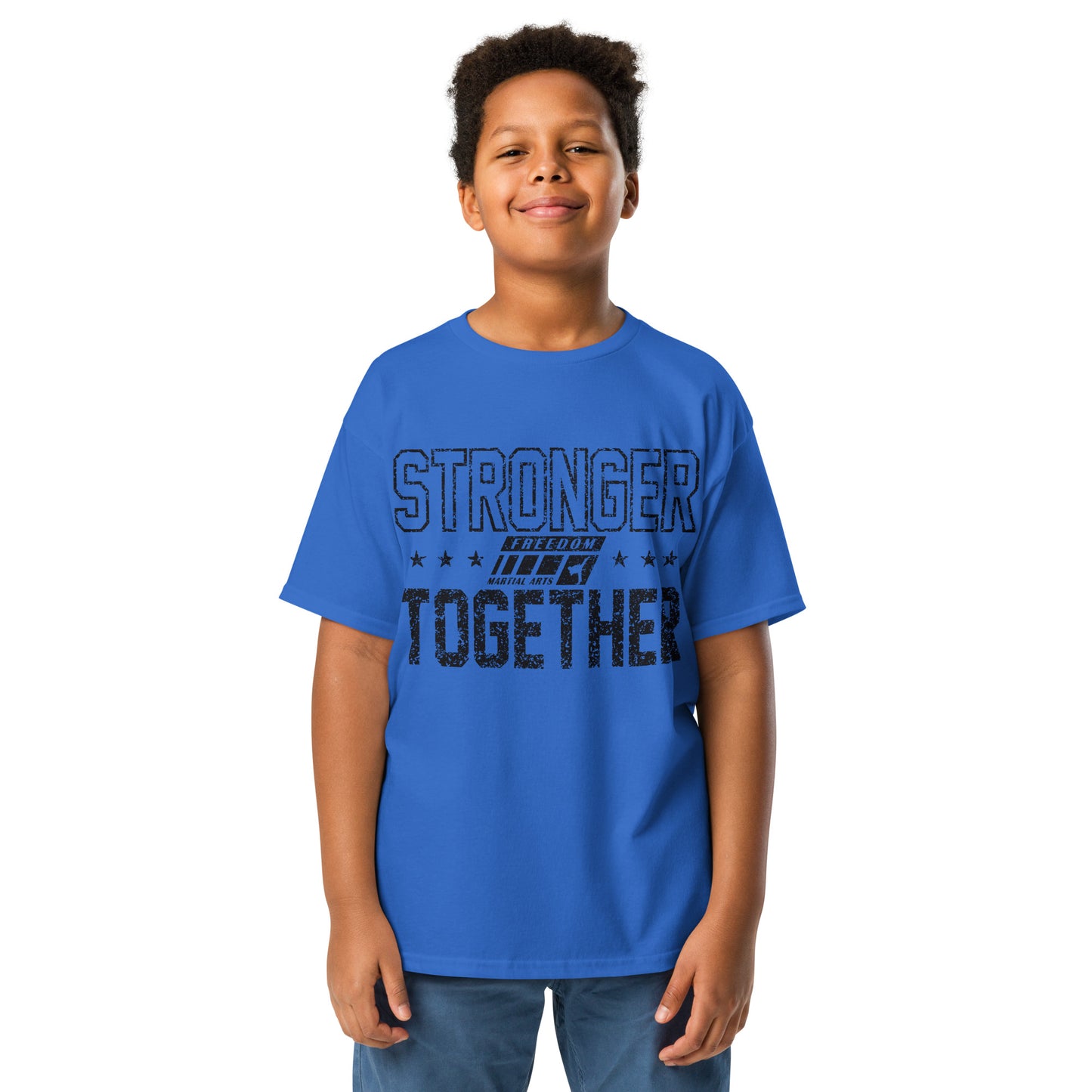 Stronger Together T-shirt (Youth) (Black Logo)