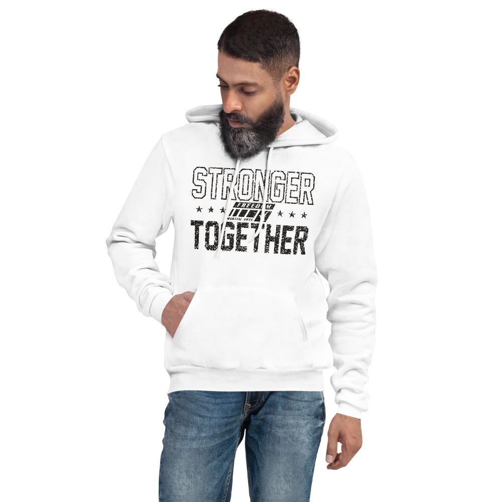 Stronger Together Unisex Adult Hoodie (black logo)