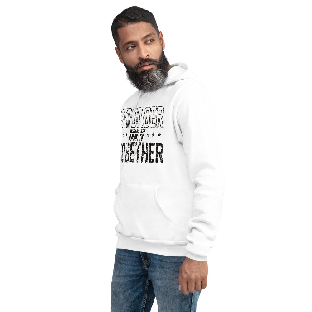 Stronger Together Unisex Adult Hoodie (black logo)