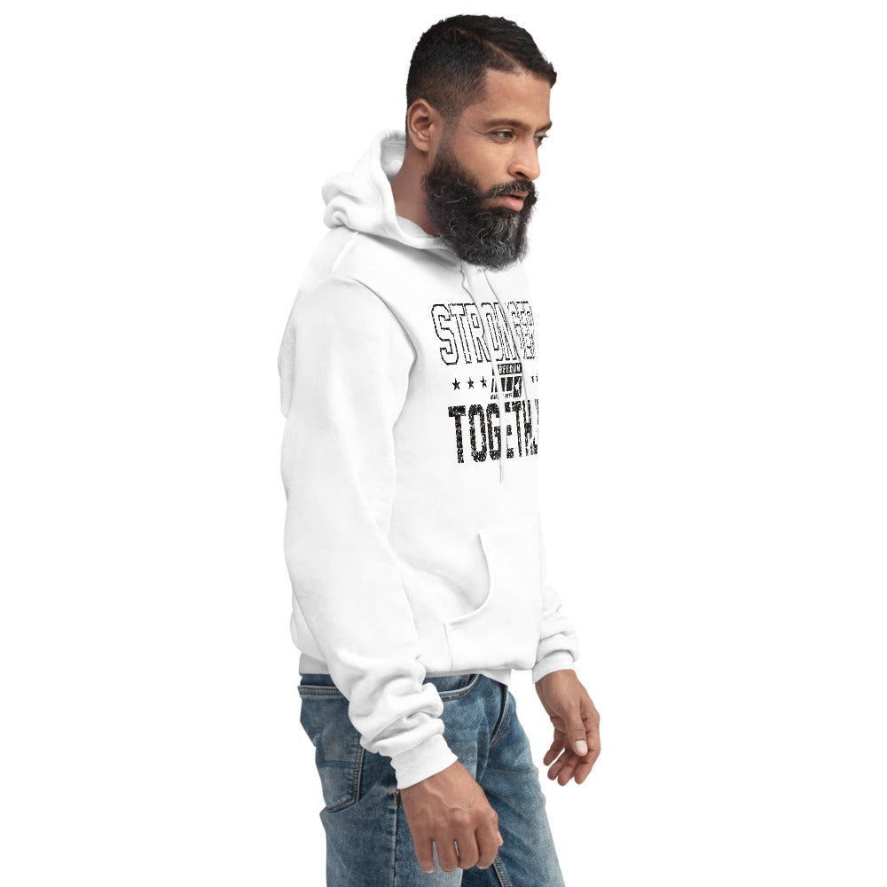 Stronger Together Unisex Adult Hoodie (black logo)